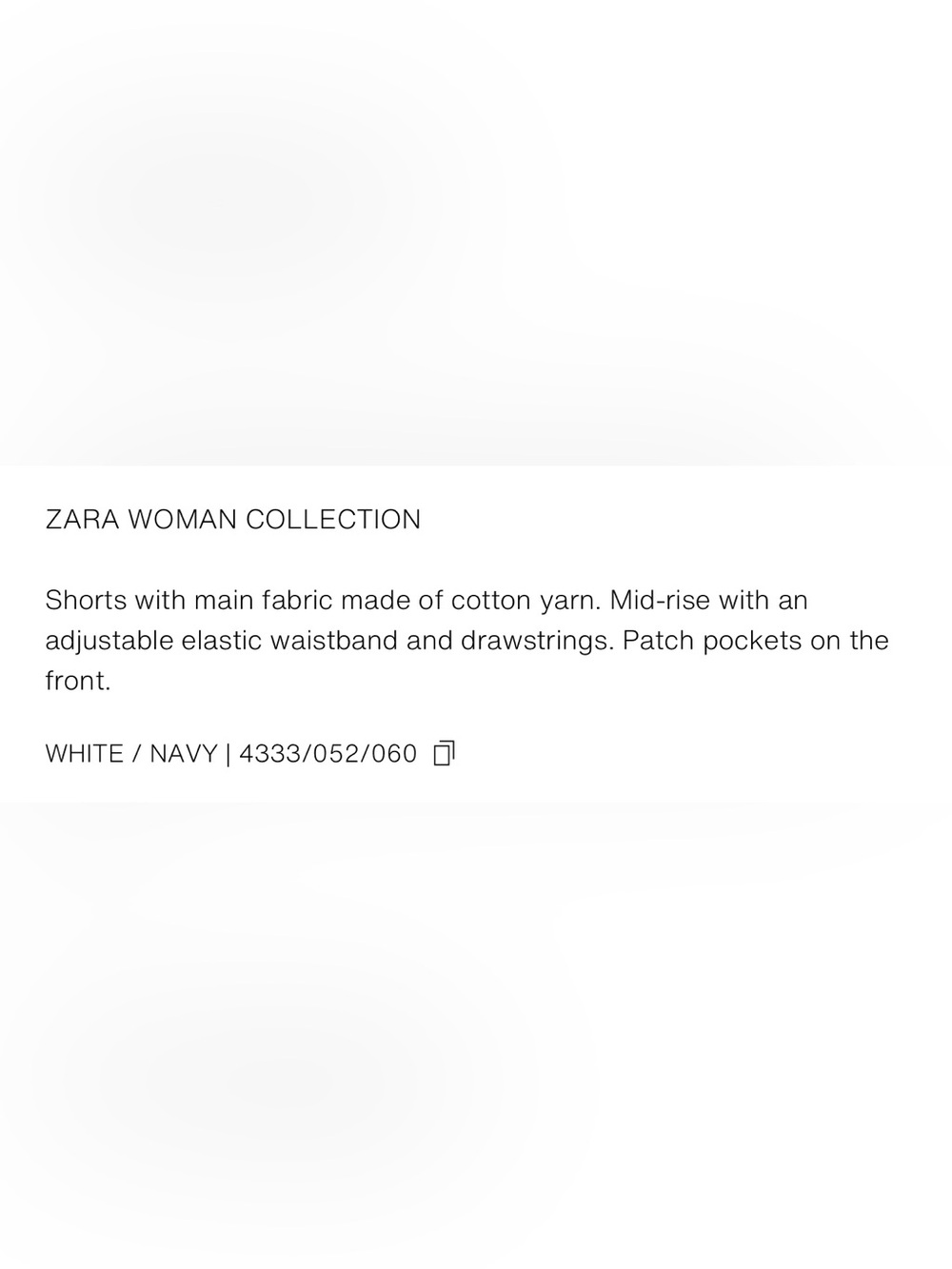 ZARA GINGHAM SHORTS ZW COLLECTION - Picture 10 of 11